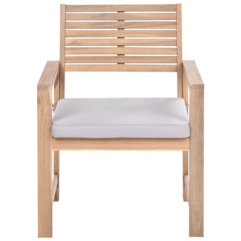 Sofagruppe utendørs med bord 4-seter Fiames akasietre - Brun/grå - Hagemøbler & utemiljø - Hagegruppe - Sofagruppe utendørs