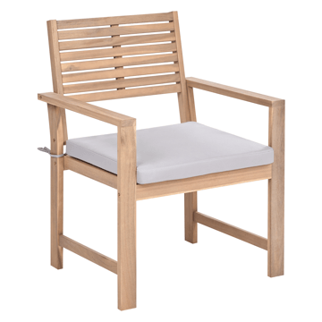 Sofagruppe utendørs med bord 4-seter Fiames akasietre - Brun/grå - Hagemøbler & utemiljø - Hagegruppe - Sofagruppe utendørs