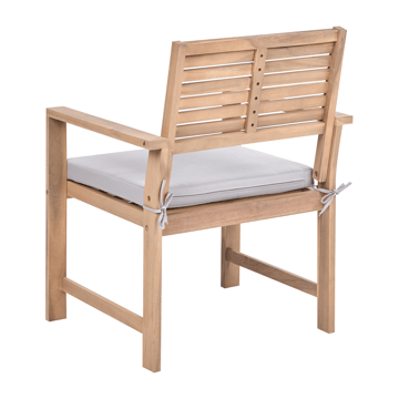 Sofagruppe utendørs med bord 4-seter Fiames akasietre - Brun/grå - Hagemøbler & utemiljø - Hagegruppe - Sofagruppe utendørs