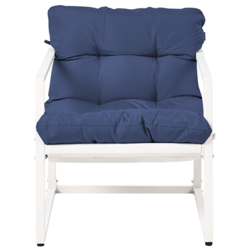 Sofagruppe utendørs med bord 4-seter Garda - Blå/Hvit - Hagemøbler & utemiljø - Hagegruppe - Sofagruppe utendørs