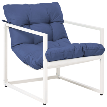 Sofagruppe utendørs med bord 4-seter Garda - Blå/Hvit - Hagemøbler & utemiljø - Hagegruppe - Sofagruppe utendørs