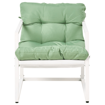 Sofagruppe utendørs med bord 4-seter Garda - Grønn/Hvit - Hagemøbler & utemiljø - Hagegruppe - Sofagruppe utendørs