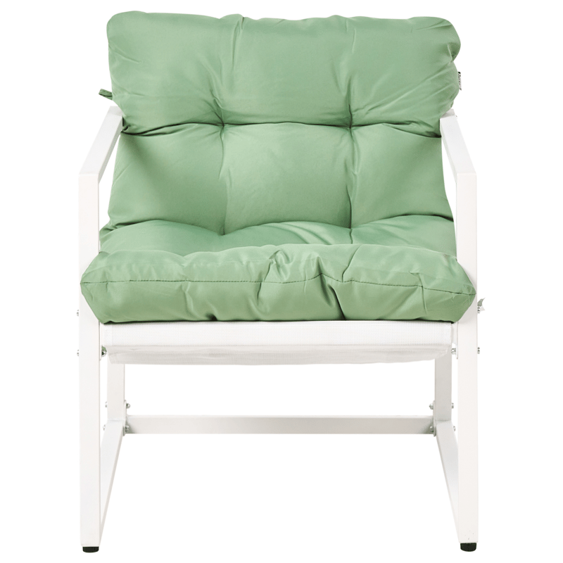 Sofagruppe utendørs med bord 4-seter Garda - Grønn/Hvit - Hagemøbler & utemiljø - Hagegruppe - Sofagruppe utendørs