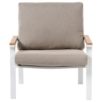 Sofagruppe utendørs med bord 4-seter Orero - Beige/Hvit/Brun - Hagemøbler & utemiljø - Hagegruppe - Sofagruppe utendørs