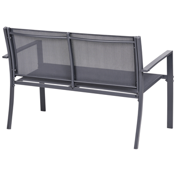 Sofagruppe utendørs med bord 4-seter Tavoleto - Mørkegrå - Hagemøbler & utemiljø - Hagegruppe - Sofagruppe utendørs