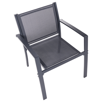 Sofagruppe utendørs med bord 4-seter Tavoleto - Mørkegrå - Hagemøbler & utemiljø - Hagegruppe - Sofagruppe utendørs