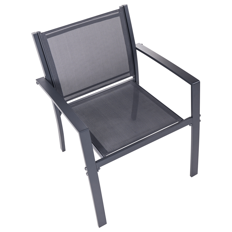 Sofagruppe utendørs med bord 4-seter Tavoleto - Mørkegrå - Hagemøbler & utemiljø - Hagegruppe - Sofagruppe utendørs