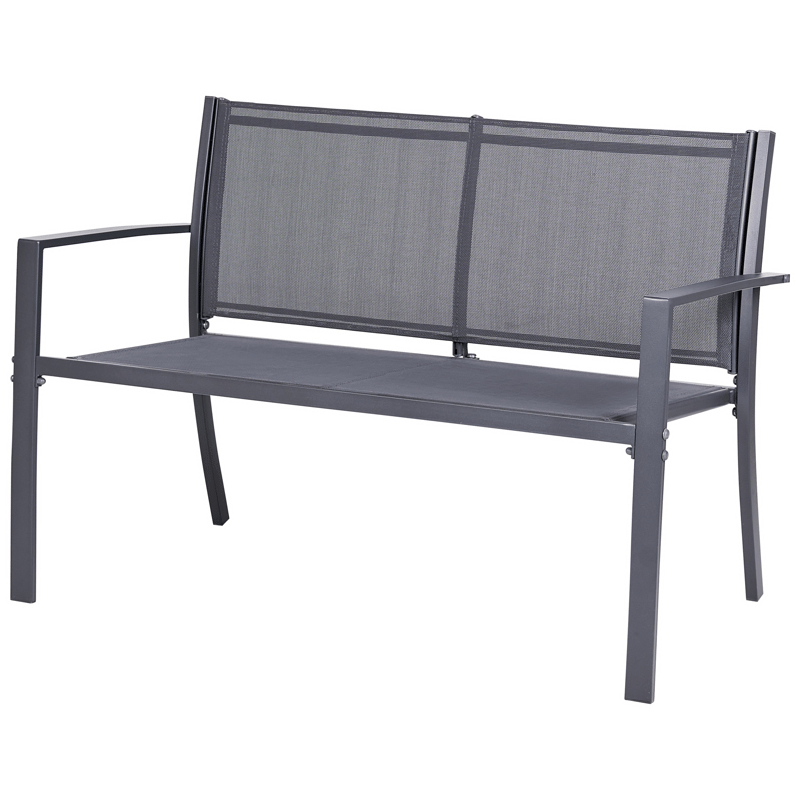 Sofagruppe utendørs med bord 4-seter Tavoleto - Mørkegrå - Hagemøbler & utemiljø - Hagegruppe - Sofagruppe utendørs