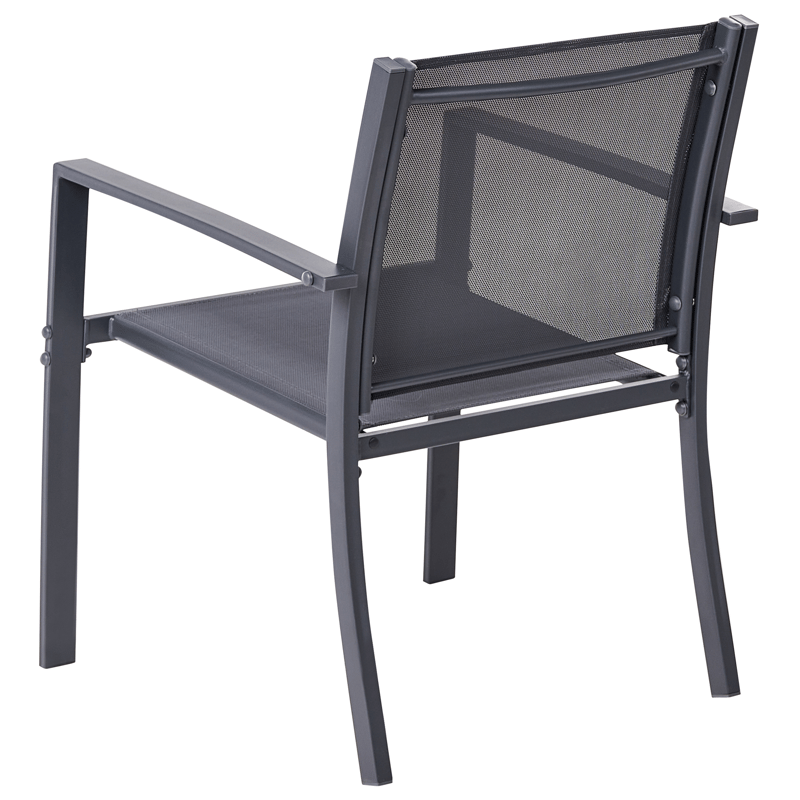 Sofagruppe utendørs med bord 4-seter Tavoleto - Mørkegrå - Hagemøbler & utemiljø - Hagegruppe - Sofagruppe utendørs