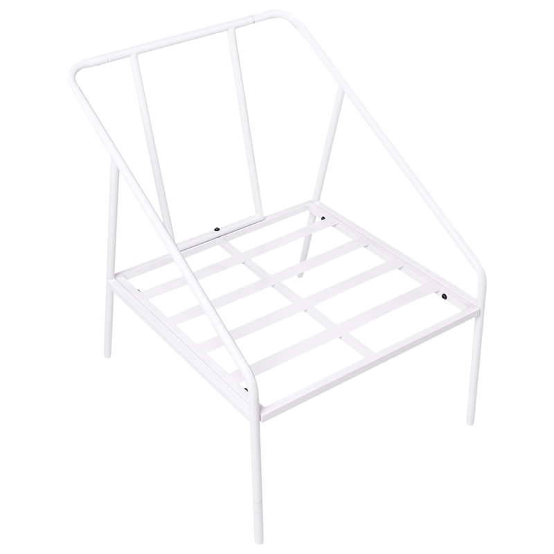 Sofagruppe utendørs med bord 4-seter Ustica - Hvit/Svart - Hagemøbler & utemiljø - Hagegruppe - Sofagruppe utendørs