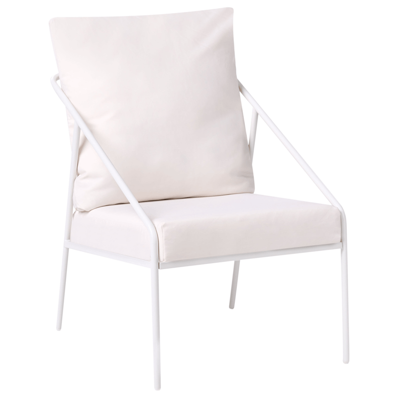 Sofagruppe utendørs med bord 4-seter Ustica - Hvit/Svart - Hagemøbler & utemiljø - Hagegruppe - Sofagruppe utendørs