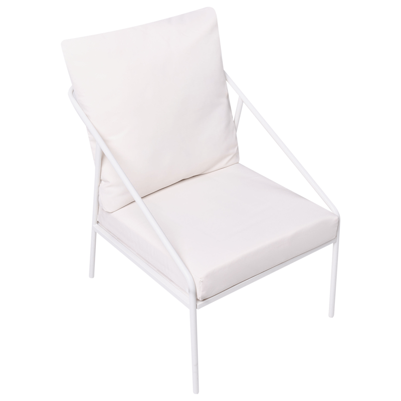 Sofagruppe utendørs med bord 4-seter Ustica - Hvit/Svart - Hagemøbler & utemiljø - Hagegruppe - Sofagruppe utendørs