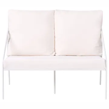 Sofagruppe utendørs med bord 4-seter Ustica - Hvit/Svart - Hagemøbler & utemiljø - Hagegruppe - Sofagruppe utendørs