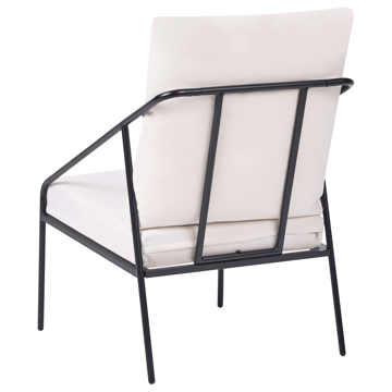 Sofagruppe utendørs med bord 4-seter Ustica - Svart/Hvit - Hagemøbler & utemiljø - Hagegruppe - Sofagruppe utendørs