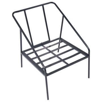 Sofagruppe utendørs med bord 4-seter Ustica - Svart/Hvit - Hagemøbler & utemiljø - Hagegruppe - Sofagruppe utendørs