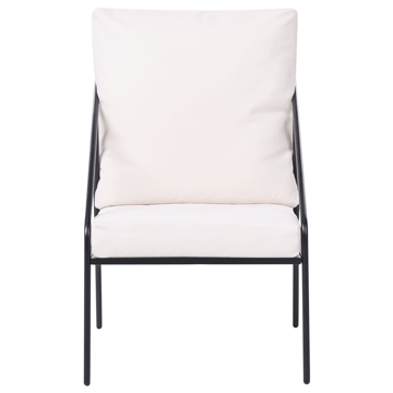 Sofagruppe utendørs med bord 4-seter Ustica - Svart/Hvit - Hagemøbler & utemiljø - Hagegruppe - Sofagruppe utendørs