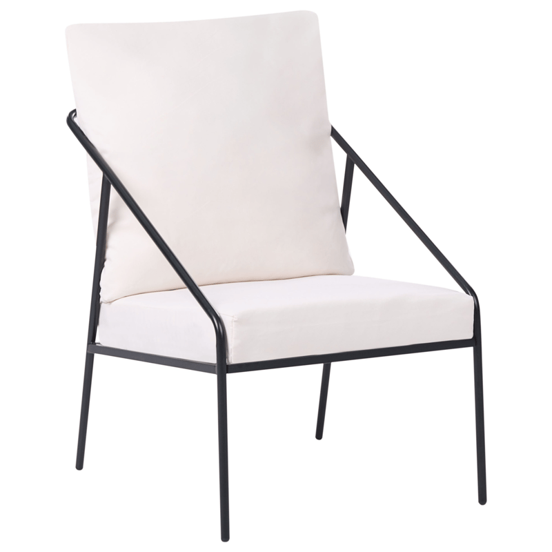 Sofagruppe utendørs med bord 4-seter Ustica - Svart/Hvit - Hagemøbler & utemiljø - Hagegruppe - Sofagruppe utendørs