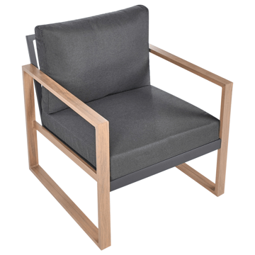 Sofagruppe utendørs med bord 5-seter Gelso - Grå/Brun - Hagemøbler & utemiljø - Hagegruppe - Sofagruppe utendørs