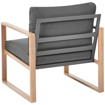 Sofagruppe utendørs med bord 5-seter Gelso - Grå/Brun - Hagemøbler & utemiljø - Hagegruppe - Sofagruppe utendørs