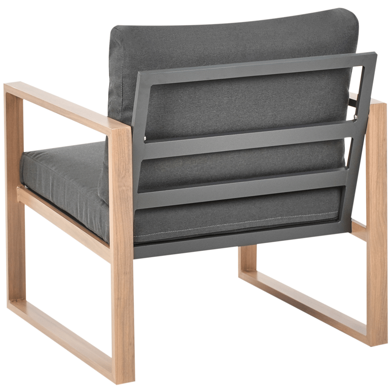 Sofagruppe utendørs med bord 5-seter Gelso - Grå/Brun - Hagemøbler & utemiljø - Hagegruppe - Sofagruppe utendørs