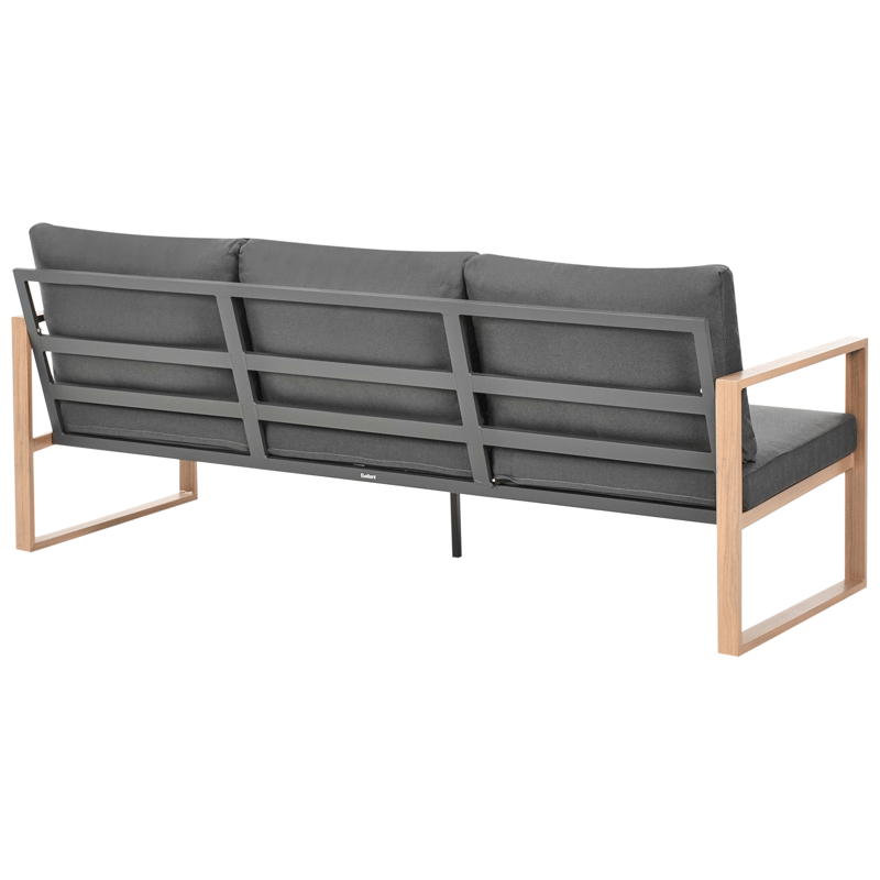 Sofagruppe utendørs med bord 5-seter Gelso - Grå/Brun - Hagemøbler & utemiljø - Hagegruppe - Sofagruppe utendørs