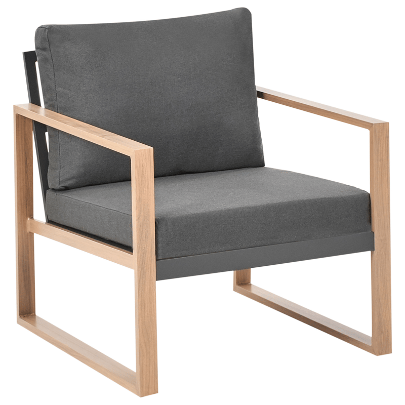 Sofagruppe utendørs med bord 5-seter Gelso - Grå/Brun - Hagemøbler & utemiljø - Hagegruppe - Sofagruppe utendørs