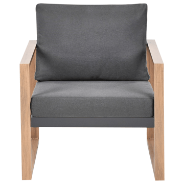 Sofagruppe utendørs med bord 5-seter Gelso - Grå/Brun - Hagemøbler & utemiljø - Hagegruppe - Sofagruppe utendørs