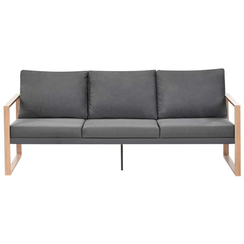 Sofagruppe utendørs med bord 5-seter Gelso - Grå/Brun - Hagemøbler & utemiljø - Hagegruppe - Sofagruppe utendørs