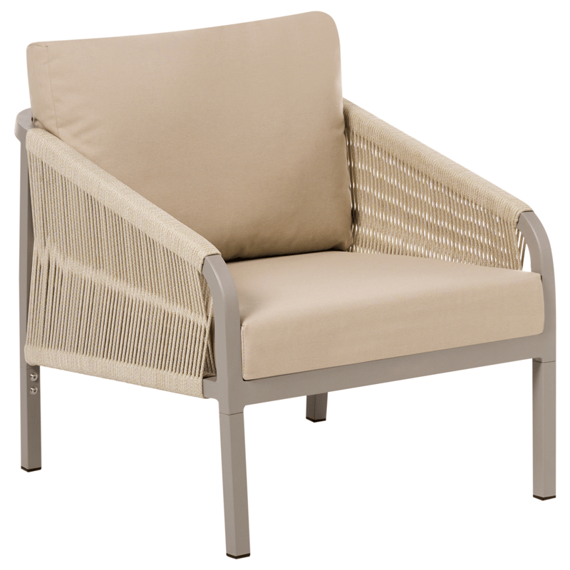 Sofagruppe utendørs med bord 5-seter Murato - Beige - Hagemøbler & utemiljø - Hagegruppe - Sofagruppe utendørs