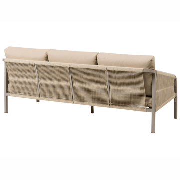 Sofagruppe utendørs med bord 5-seter Murato - Beige - Hagemøbler & utemiljø - Hagegruppe - Sofagruppe utendørs
