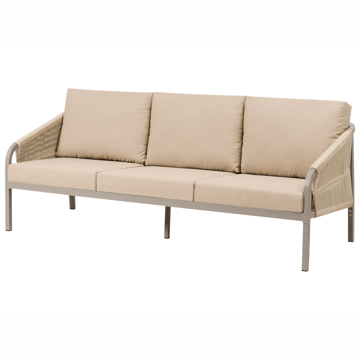 Sofagruppe utendørs med bord 5-seter Murato - Beige - Hagemøbler & utemiljø - Hagegruppe - Sofagruppe utendørs