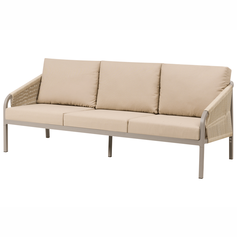 Sofagruppe utendørs med bord 5-seter Murato - Beige - Hagemøbler & utemiljø - Hagegruppe - Sofagruppe utendørs