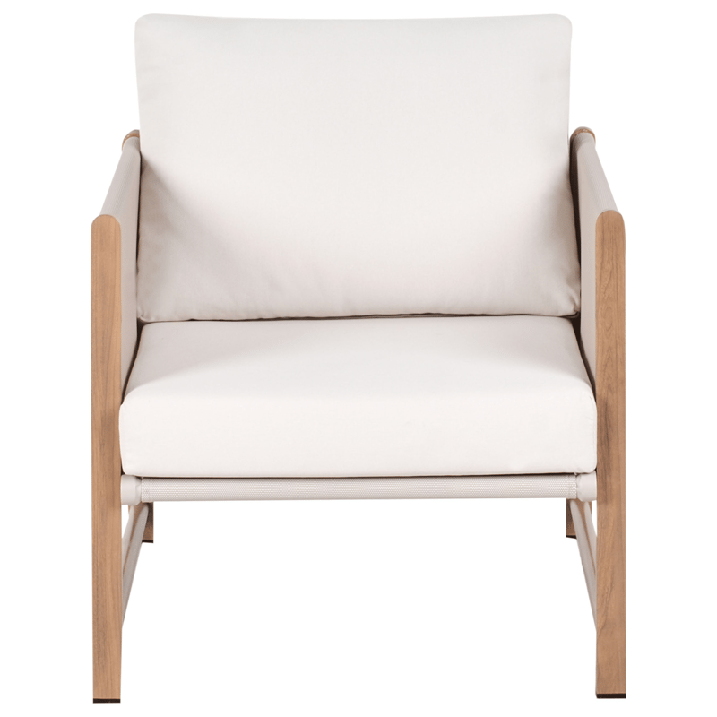 Sofagruppe utendørs med bord og fotskammel 5-seter Nola - Beige/Brun - Hagemøbler & utemiljø - Hagegruppe - Sofagruppe utendørs