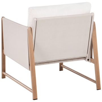 Sofagruppe utendørs med bord og fotskammel 5-seter Nola - Beige/Brun - Hagemøbler & utemiljø - Hagegruppe - Sofagruppe utendørs