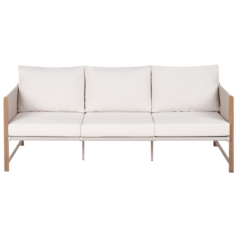 Sofagruppe utendørs med bord og fotskammel 5-seter Nola - Beige/Brun - Hagemøbler & utemiljø - Hagegruppe - Sofagruppe utendørs