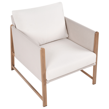 Sofagruppe utendørs med bord og fotskammel 5-seter Nola - Beige/Brun - Hagemøbler & utemiljø - Hagegruppe - Sofagruppe utendørs