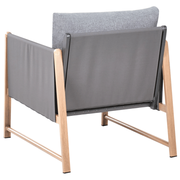 Sofagruppe utendørs med bord og fotskammel 5-seter Nola - Grå/Brun - Hagemøbler & utemiljø - Hagegruppe - Sofagruppe utendørs