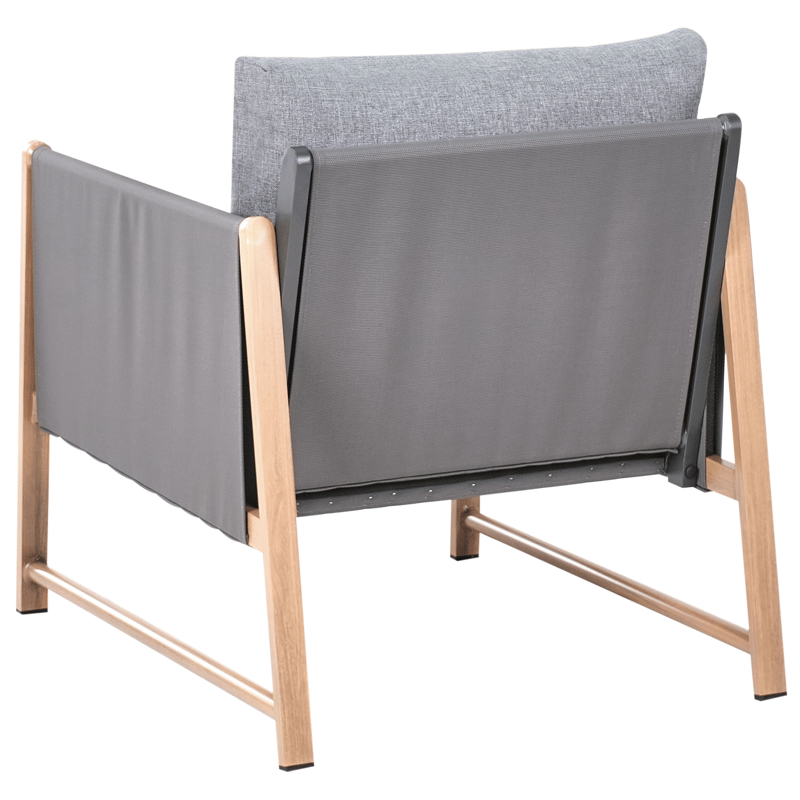 Sofagruppe utendørs med bord og fotskammel 5-seter Nola - Grå/Brun - Hagemøbler & utemiljø - Hagegruppe - Sofagruppe utendørs