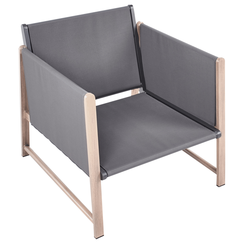 Sofagruppe utendørs med bord og fotskammel 5-seter Nola - Grå/Brun - Hagemøbler & utemiljø - Hagegruppe - Sofagruppe utendørs