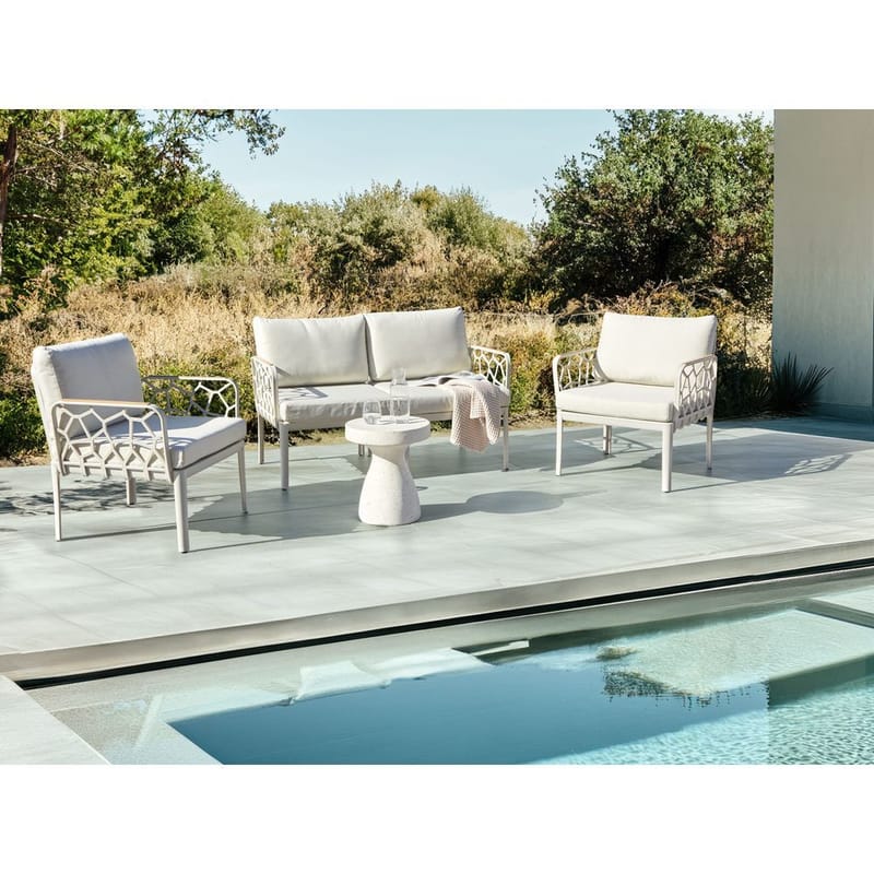 Sofasett Eriche - Beige, Brun - Hagemøbler & utemiljø - Hagegruppe - Sofagruppe utendørs