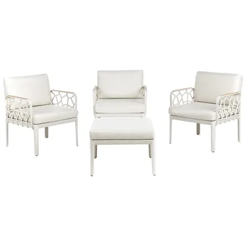 Sofasett Eriche - Beige, Brun - Hagemøbler & utemiljø - Hagegruppe - Sofagruppe utendørs