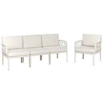 Sofasett Eriche - Beige, Brun - Hagemøbler & utemiljø - Hagegruppe - Sofagruppe utendørs