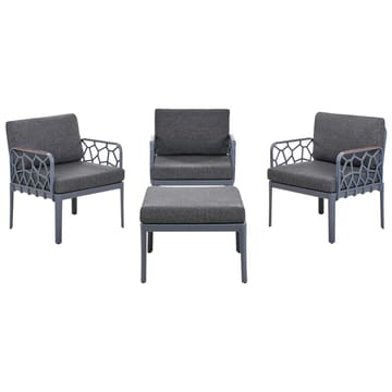 Sofasett Eriche - Grå, Brun - Hagemøbler & utemiljø - Hagegruppe - Sofagruppe utendørs