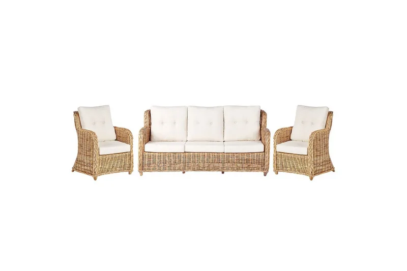 Soffgrupp Beliani Alessano Natural||White