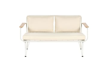 Soffgrupp Beliani Montesilvano Beige||White||Light wood - Hagemøbler & utemiljø - Hagegruppe - Sofagruppe utendørs