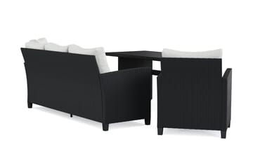 Soffgrupp utomhus Konstrotting Comfort Garden - Svart - Hagemøbler & utemiljø - Hagegruppe - Sofagruppe utendørs