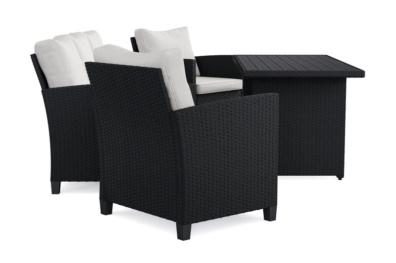 Soffgrupp utomhus Konstrotting Comfort Garden - Svart - Hagemøbler & utemiljø - Hagegruppe - Sofagruppe utendørs