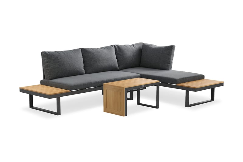 Sonia Sofagruppe 4-seter - Grå - Hagemøbler & utemiljø - Hagegruppe - Sofagruppe utendørs