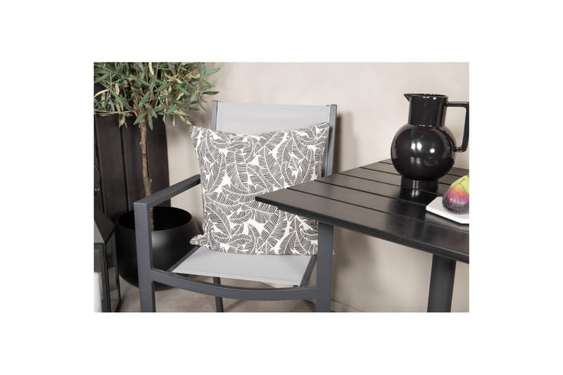 Spisegruppe Colorado Cafébord 70x70 cm Svart med 2 Copacabana Stoler - Hagemøbler & utemiljø - Hagegruppe - Cafemøbler & cafesett