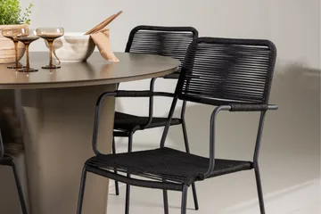 Spisegruppe for utendørsbruk Venture Home Santa spisegruppe + 4 stoler Brown - Hagemøbler & utemiljø - Hagegruppe - Spisegrupper hage